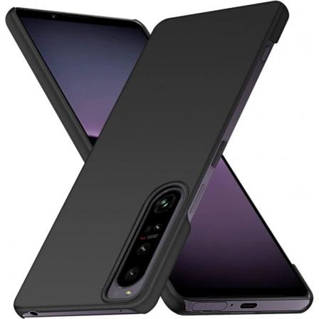 Xperia 1 Iv Ultratunn Gummibelagd Mattsvart Skal Basic V2 Svart