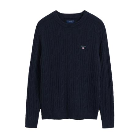 Gant - Stickade Tröjor - Blå - Herr - Storlek: 2xl, Herr, Storlek: 2XL