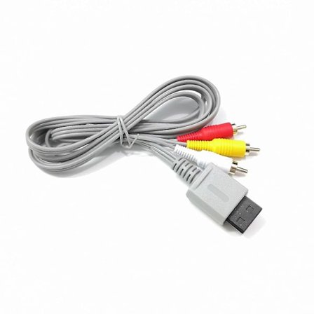 Audio Video AV-kabel Röd Vit Gul Kontakter HD-kompatibel TV-stöd AV-kabel för Wii/för Wii-U