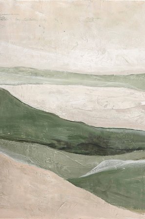 Malerifabrikken - Design Målning / Green Field / 90x120 Cm - Grön - Tavlor - 90X120 - Från Homeroom