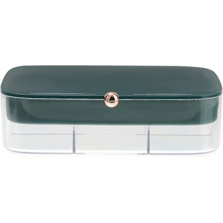 Klar Smykkeæske Bærbar Smykkeorganisator Beholder Til Øreringe Opbevaring 24 Multi-Rum Skuffe