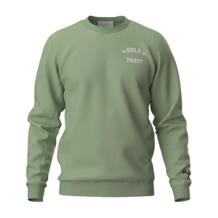 In Gold We Trust The Slim Light Crewneck Caladon Grøn, Herre Sweatshirts