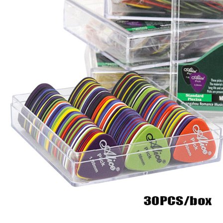 30 stycken Alice Guitar Pick Halkfri Nylon Mediator Akustisk El