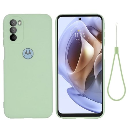 Matt Motorola Moto G41 / Motorola Moto G31 skal av flytande silikon - Grön