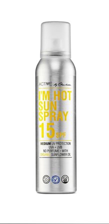 Active by Charlotte I ́m Hot Sun Spray SPF 15 150 ml, Skincare, Solpleje, Solcreme