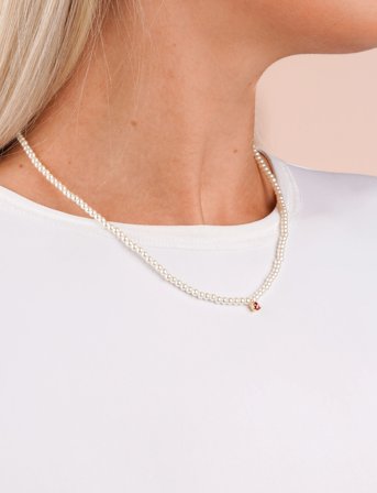 SNÖ of Sweden Noctelle Pearl Neck 42 G/Red - 42 Cm - Red - 42 CM