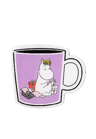 Arabia Mumin magnet Snorkfröken Dekoration Lila 8 CM