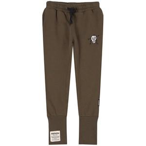 NUNUNU Khaki Skull Patch Sweatpants 6-7 Years - Bottoms - 6-7 years - Green - Junge