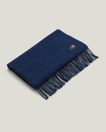 Lexington Halsduk i återvunnen ullblandning, blå melange