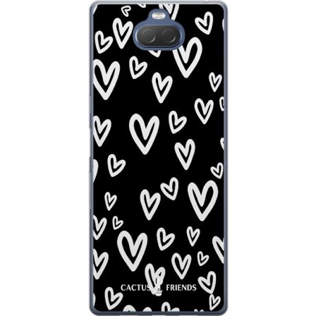 Kompatibel Mobilcover til Sony Sony Xperia 10 Plus Cactus and Friends - Handdrawn Love Chaos