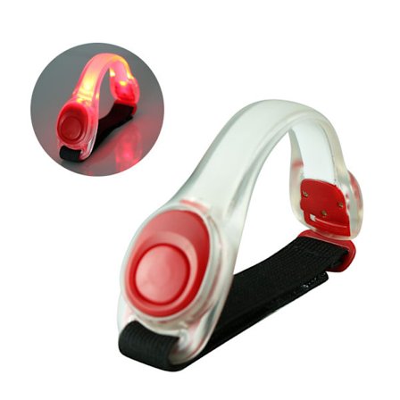 (2 st Röda) LED-Ljus Armband Rem Säkerhetsbälte Nattlöpning, ZQKLA