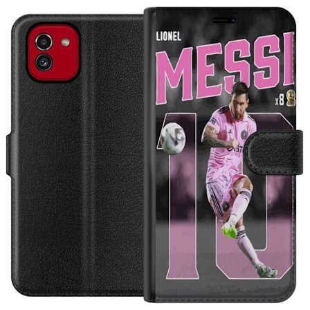 Yhteensopiva Lompakkokotelo Samsung Galaxy A03 Lionel Messi