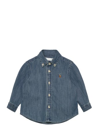 Ralph Lauren Baby Ls Bd-Tops-Shirt - Blue - 53-60