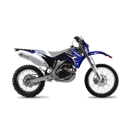 Kit Adesivi Blackbird Dream 4 Blu-Nero-Bianco - Yamaha WR 450F 2007-2011