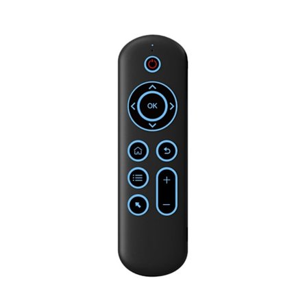 BLE5.2 og 2.4G Fly Mouse Fjernbetjening 6-akset Gyroskop Universal Stemmefjernbetjening til Set-top TV-boks