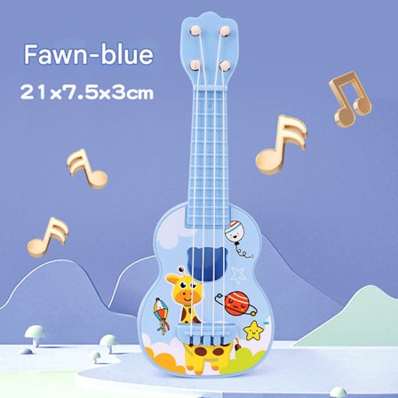 Barn kan spille ukulele tegneserie dinosaur guitar legetøj musikinstrument grænseoverskridende tidlig uddannelse oplysning musiklegetøj Fawn-tfrf