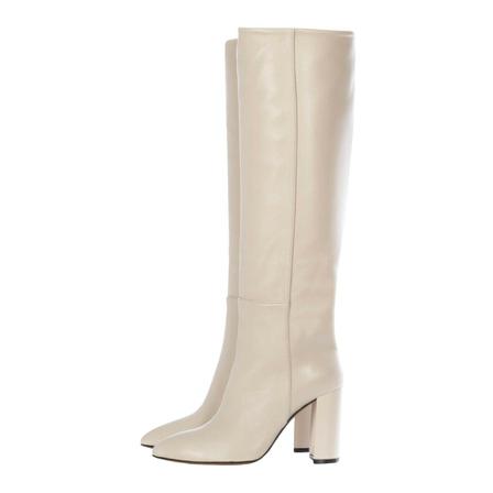 Toral Tall Ecru Leather Laarzen , Beige , Dames , Maat: 40 EU Enkellaarsjes