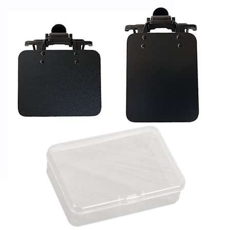 2 stk. Standard Skydebrillelapper til sigteassistance ved skydning