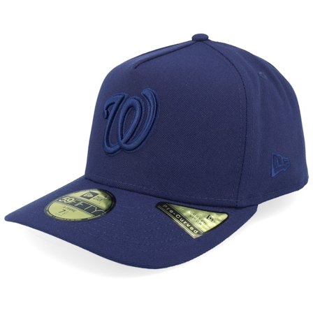 New Era - MLB Modrá fitted Kšiltovka - Washington Nationals 59FIFTY Color Pack Pastel Light Navy A-frame Fitted @ Hatstore