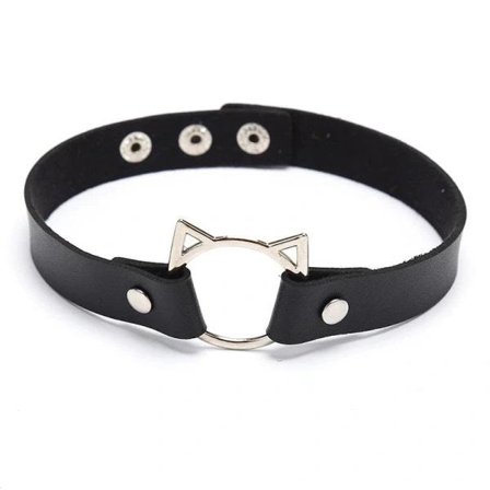 Choker - Cat - O-ring - Black