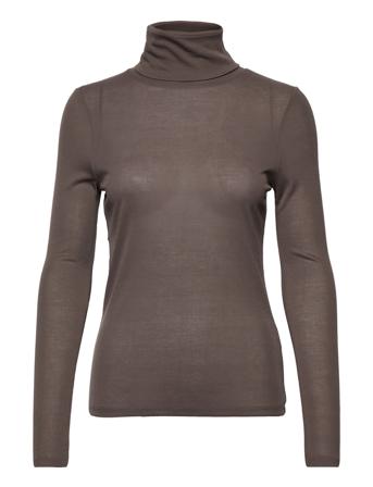 Remi Top T-shirts & Tops Long-sleeved Ruskea House Of Dagmar