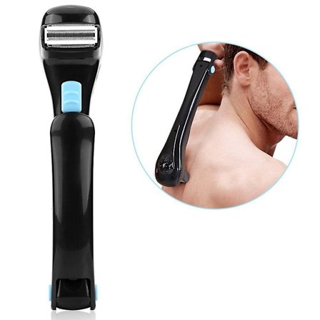 Elektrisk ryggbarbermaskin sammenleggbar trimmer kropp menn barbering groomer ny ryggbarbermaskin håndtak sammenleggbar