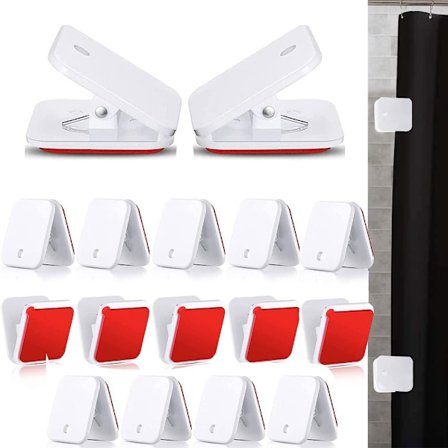 16st Duschdraperiklämma Duschdraperi Viktklämmor VIT