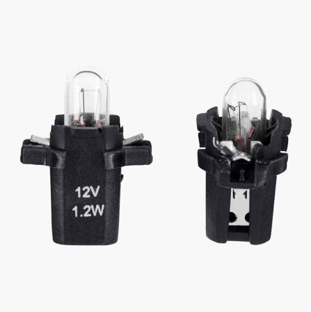 Biltema - Glødepære BAX8.3d 12 V 1 2 W 2 stk.