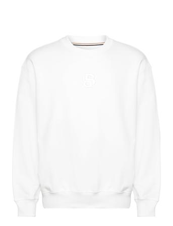 Soleri 10_An Tops Sweatshirts & Hoodies Sweatshirts White BOSS