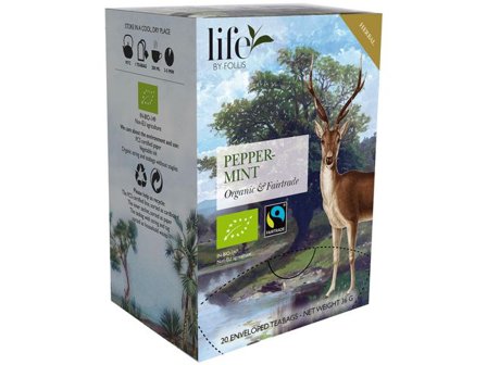 life BY FOLLIS Te Pepparmint 20/fp - Lyreco - Kök och servering - Kaffe och te - Te