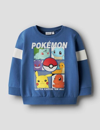 name it Nmmjussy Pokemon Nreg Sweat Bru Noos Sky - Blue - 110