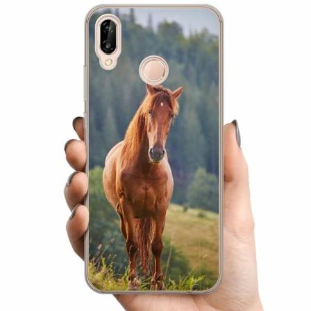 Huawei P20 Lite Tpu Mobilskal Hästar
