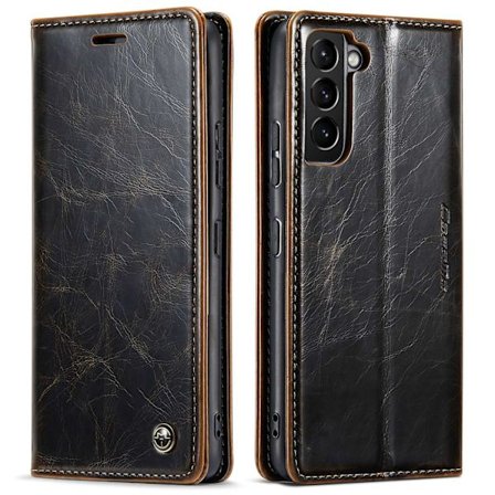 Kotelo Samsung S23 FE tummanruskea nahka korttipaikka nahka