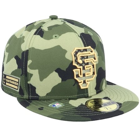 New Era - MLB Camo fitted Lippis - San Francisco Giants Armed Forces Day 59FIFTY Camo Fitted @ Hatstore