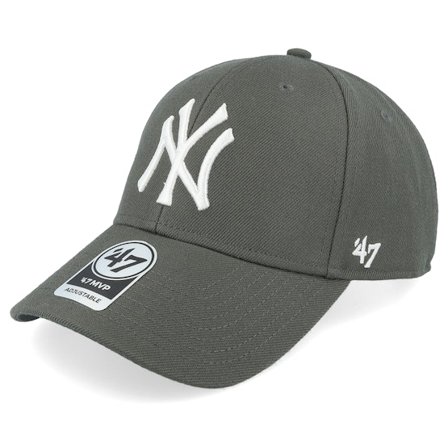 47 Brand - MLB Gris adjustable Casquette - New York Yankees Mvp Charcoal Adjustable @ Hatstore