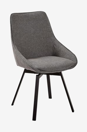 Kave Home - Stol Haston, 2-pak - Grå - Stole - Fra Homeroom