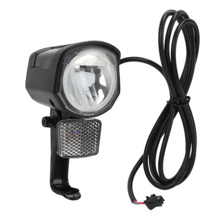 Elektrisk sykkellys foran DC12V til 72V LED-lys SM-plugg 2-piners holdbar ABS Ebike frontlykt for elektrisk sykkel