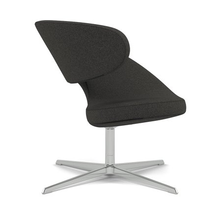 Varier Furniture Peel Club - Grey Wool - Chrome base