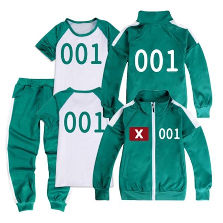 Squid Game, treningsklær, komplett sett med tau 1 1 170