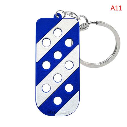 1 St Bagage Tag Hål Nyckelring För Sko Berlocker Dekoration Keycha