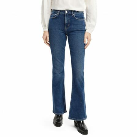 Scotch & Soda, Straight Jeans Blauw, Dames, Maat:W29
