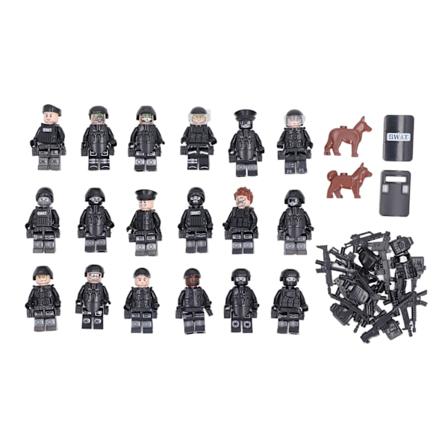 18 kpl minifiguureja lelu muovi ihmiset toiminta sotilashahmot kokoelmat lapset varhaiskasvatus lelut M8075