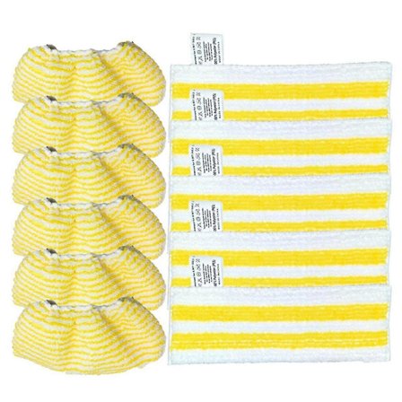 11 stk. dampmoppekluter for Easyfix SC2 SC3 SC4 SC5 håndholdt støvsuger deler mikrofiber moppepute