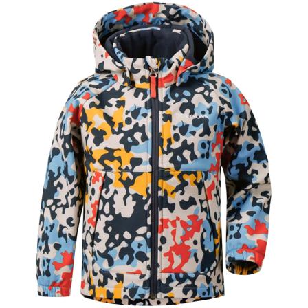 Didriksons Dellen Printed Kids Jacket 3 Children soft shell jackets Multi-colored 100