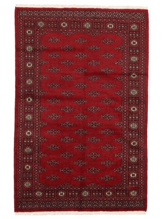 Pakistan Bokhara 3Ply Rug 137X210 Dark Red/Black Wool