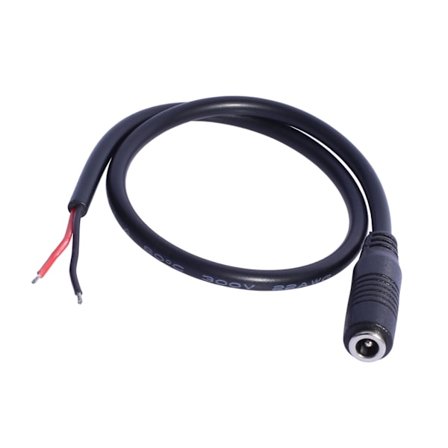 DC5V Strøm 3.5mm x 1.35mm Tønder Hun-stik Pigtail 30cm Kabel