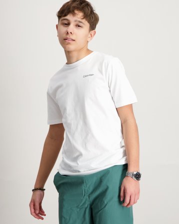 Calvin Klein CHEST INST.LOGO SS T-SHIRT Blanc T-shirts Garçon - Kids Brand Store