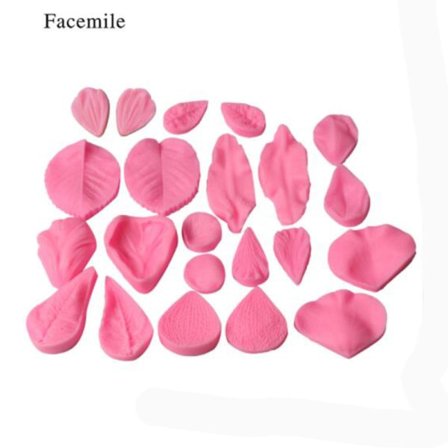 Form 22st/ set, Kootips Silikonbladsblad Veiner Sugar Craft Tools Fondant And Gum Paste Form