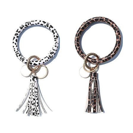 2 st Armband Nyckelring Bangel Armband Armband PU Nyckelring