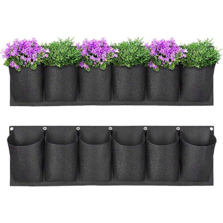 Vertikal planteringsväska, 2 st Versailles Garden Plant Bag väggmontering